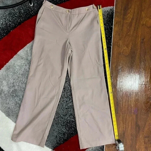 Talbots Petites Dress Pants Trousers Signature Wool Blend Tan Pants Size 4P - Picture 5 of 5